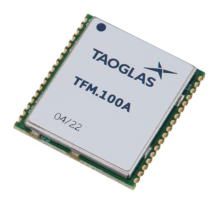 TAOGLAS TFM.100A GNSS Front-End Module, L1/L2 Band, SMD, 1.8 to 5.5 VDC, 1.61 GHz, TFM Series