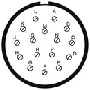 AMPHENOL AEROSPACE D38999/26MG16SA-LC Circular Connector, MIL-DTL-38999 Series III, DS38999/26 Series, Straight Plug, 16 Contacts