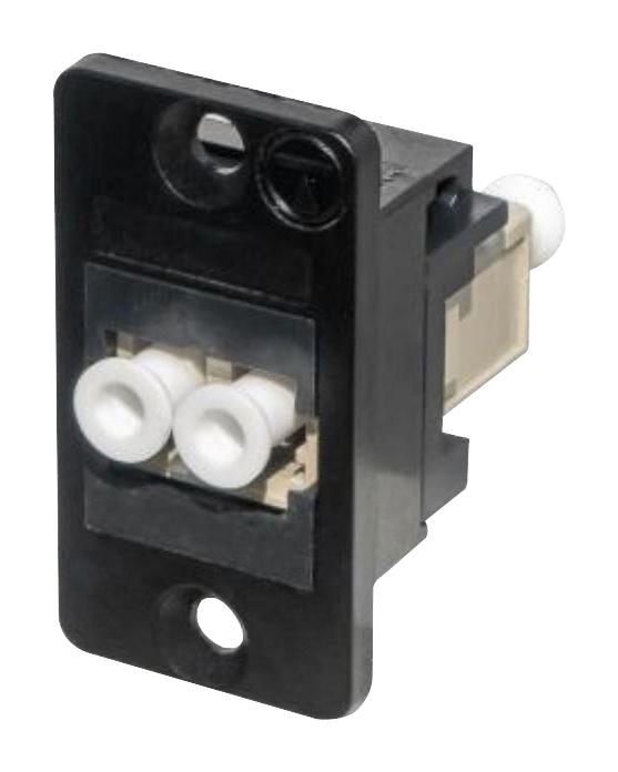 TUK KOLMMDXBPM Fiber Optic Adapter, Multimode, LC Duplex, LC Duplex, Straight Panel Adapter