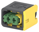 AMP - TE CONNECTIVITY 3-1418483-1 Automotive Connector Housing, Black, Heavy Duty Sealed Connector Series, Receptacle, 2 Ways