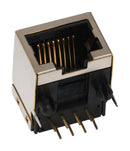 TE CONNECTIVITY 1734580-8 Modular Connector, RJ45 Jack, 1 x 1 (Port), 10P8C, Cat3, Through Hole Mount