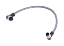 HARTING 21355354564002 SENSOR CABLE, 5P M12 R/A PLUG-RCPT, 7.9"