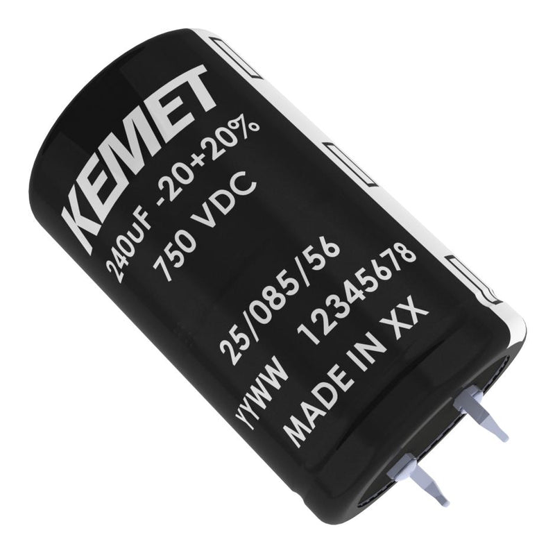 KEMET ALV70A151DF700 Electrolytic Capacitor, 150 &micro;F, 700 V, &plusmn; 20%, Snap-In, 2000 hours @ 85&deg;C