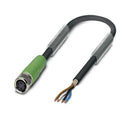 Phoenix Contact SAC-4P-100-PUR/M 8FS SH SAC-4P-100-PUR/M SH Sensor Cable M8 Receptacle Free End 4 Positions 10 m 33 ft