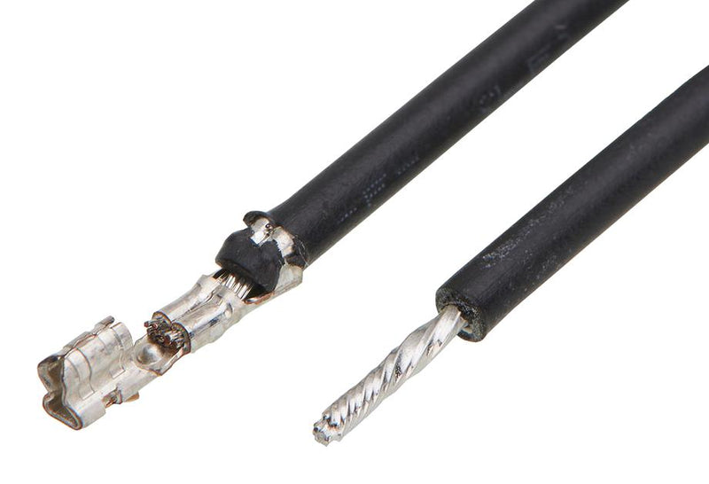 MOLEX 219677-1115 Cable Assembly, Mini-SPOX 2.5 Crimp Terminal Socket to Free End, 17.7 ", 450 mm