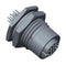 AMPHENOL LTW MSAS-04PFFP-SF8002 Sensor Connector, M12, Female, 4 Positions, Solder Socket, Straight Panel Mount