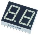 MULTICOMP PRO LD0565GWK 7 Segment LED Display, Green, 20 mA, 2.2 V, 2.2 mcd, 2, 14.2 mm