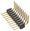 SAMTEC TMS-104-01-G-S-RA Pin Header, Board-to-Board, 1.27 mm, 1 Rows, 4 Contacts, Through Hole Right Angle, TMS