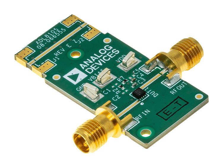 ANALOG DEVICES ADL8105-EVALZ Evaluation Board, ADL8105, 5GHz to 20GHz, Low Noise Amplifier