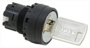 IDEC YW1K-3A Switch Actuator, Plastic, 3 Pos, Idec Dia 22mm YW Series Key Selector Switches, IP65, YW1K Series