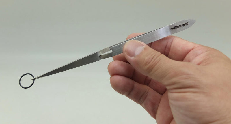 MULTICOMP PRO MP015187 Tweezers, Reverse Action Tip, 165mm OAL, Stainless Steel Body/Tip