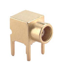 HUBER+SUHNER 85_MCX-75-0-1/111_NE RF / Coaxial Connector, MCX Coaxial, Right Angle Jack, Through Hole Right Angle, 75 ohm
