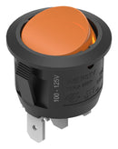 WURTH ELEKTRONIK 471NS03268640 Rocker Switch, On-Off, SPST-NO, Illuminated, Panel, Snap-In, Transparent Amber, WS-RSTV Series