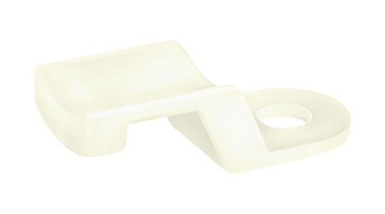 HELLERMANNTYTON 151-02157 Cable Tie Mount, Screw, 4.5 mm, Natural, Nylon 6.6 (Polyamide 6.6), 22.5 mm, 10 mm