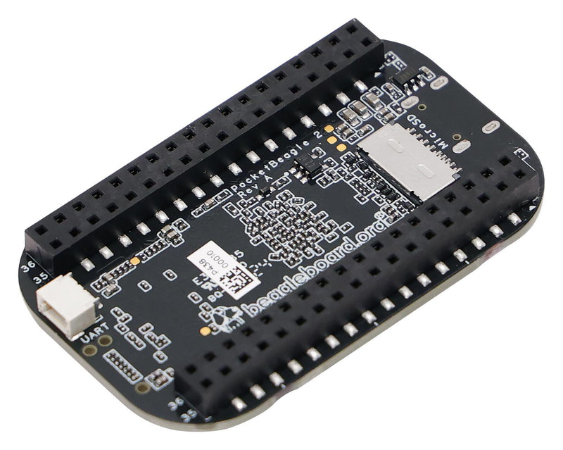 BEAGLEBOARD 102110780 PocketBeagle 2 Board, AM6232ASCGHAALWR, ARM Cortex-A53, Sitara - AM62x, Instruction Card