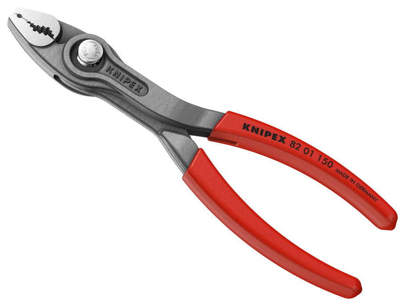 KNIPEX 82 01 150 SB Pliers, Slip Joint, 16 mm Jaw Opening, 150 mm Overall Length, TwinGrip Series