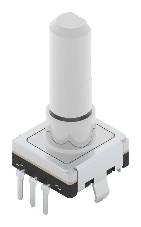 WURTH ELEKTRONIK 482016564002 Rotary Encoder, Mechanical, Incremental, 15 PPR, 30 Detents, Vertical, With Push Switch