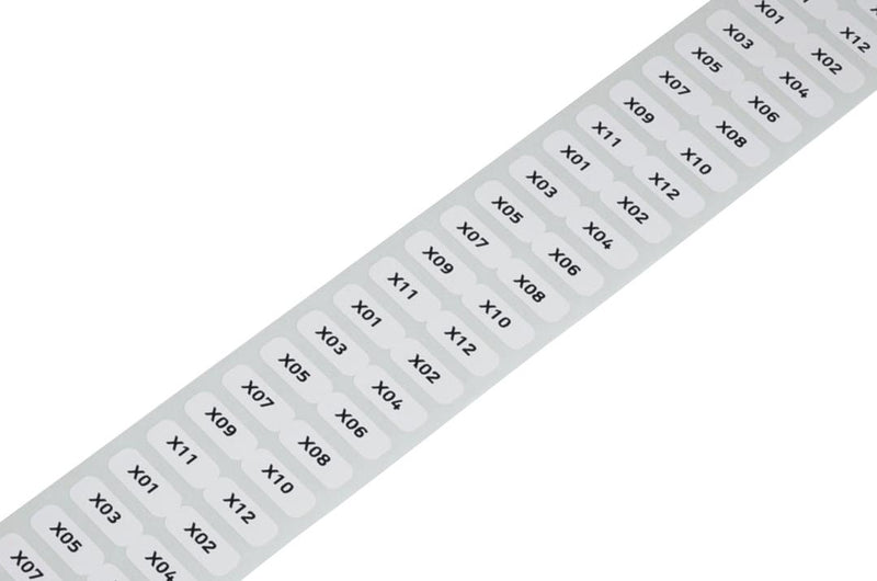 WAGO 210-805 Terminal Block Marker, White, 6 mm x 15 mm, Terminal Block Label, Terminal Blocks