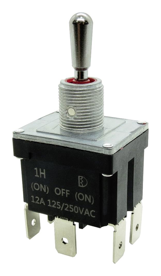 MULTICOMP PRO MP1HAD5T1B1M2N1S-5 Toggle Switch, Sealed, On-Off-(On), DPDT, Non Illuminated, MP Toggle Switches DPDT, Panel Mount