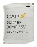 CAP-XX GZ215F Supercapacitor, Prismatic Ultra Thin, 0.17 F, 5 V, Solder, &plusmn; 20%
