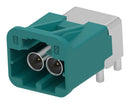 TE CONNECTIVITY 2477757-7 RF / Coaxial Connector, Water Blue, Code Z, 2P, Mini FAKRA Coaxial, Right Angle Plug, Solder