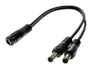 MULTICOMP PRO MP014088 Barrel Power Cord, DC Splitter, 2x 2.1mm DC Power Plug to 2.1mm DC Power Socket, 11 ", 280 mm
