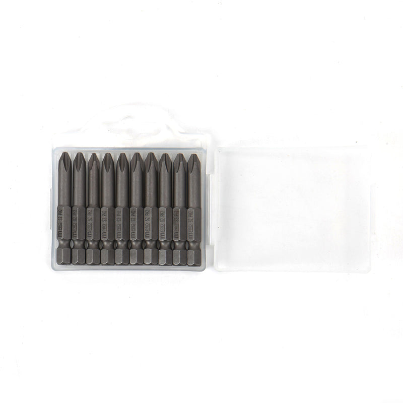 MULTICOMP PRO MP012263 Phillips Bit, 10 Pieces of Phillips Driver Bits, PH2, 50mm, S2