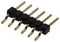 AMPHENOL COMMUNICATIONS SOLUTIONS 10027011-106HLF Pin Header, Board-to-Board, 2.54 mm, 1 Rows, 6 Contacts, Surface Mount Right Angle