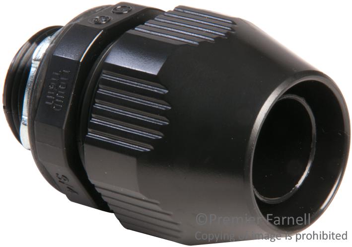 ABB - THOMAS & BETTS LT75P CONDUIT FITTING, STR, THERMOPLASTIC, BLACK, 19.05MM
