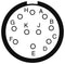 AMPHENOL LTD D38999/26WC98SA-LC Circular Connector, MIL-DTL-38999 Series III, DS38999/26 Series, Straight Plug, 10 Contacts