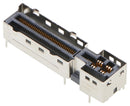 MOLEX 223886-2011 Card Edge Connector, Dual Side, 1.57 mm, 74 Contacts, PCB Mount, Straight