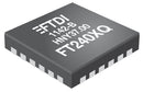 FTDI FT240XQ-T USB Interface, USB-FIFO, USB 2.0, 2.97 V, 5.5 V, QFN, 24 Pins