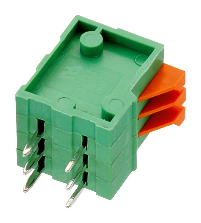 WURTH ELEKTRONIK 691403900006B Wire-To-Board Terminal Block, 2.54 mm, 6 Ways, 26 AWG, 20 AWG, 0.518 mm&sup2;, Push In Lock
