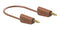 Staubli 64.1037-20027 64.1037-20027 Banana Test Lead 30 VAC 4mm Stackable Plug 78.74 " 2 m Brown