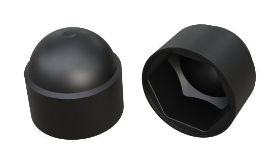 TR FASTENINGS RP0000380903 Cap Nut, Hex, Screw Protector, PE (Polyethylene), M8