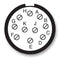 AMPHENOL LTD D38999/26WC98HA Circular Connector, MIL-DTL-38999 Series III, DS38999/26 Series, Straight Plug, 10 Contacts