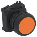 ALCOSWITCH - TE CONNECTIVITY IPE22FLOR Industrial Pushbutton Switch, IPE Series, 22.5 mm, SPST-1NC / 1NO, Momentary, Round Flush, Orange