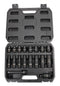 MULTICOMP PRO MP12-SS23163A Impact Socket Set, 18Pcs of 10/12/13/14/15/17/19/21/22/24mm Socket Drives 1/2" and Extension Bar