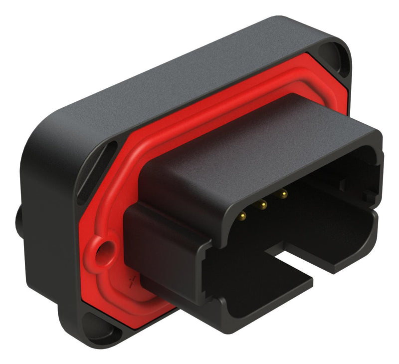 AMPHENOL SINE/TUCHEL AT15-18PB-BM03BK Automotive Connector, Boardlock AT Series, Panel Mount Receptacle, 18 Contacts, PCB Pin