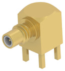 TE CONNECTIVITY 2477168-1 RF / Coaxial Connector, SMC Coaxial, Right Angle Jack, Through Hole Right Angle, 50 ohm, Brass