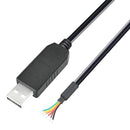 MULTICOMP PRO MP015237 Cable, USB Type A to Free End, FT232R, 1.8m Length