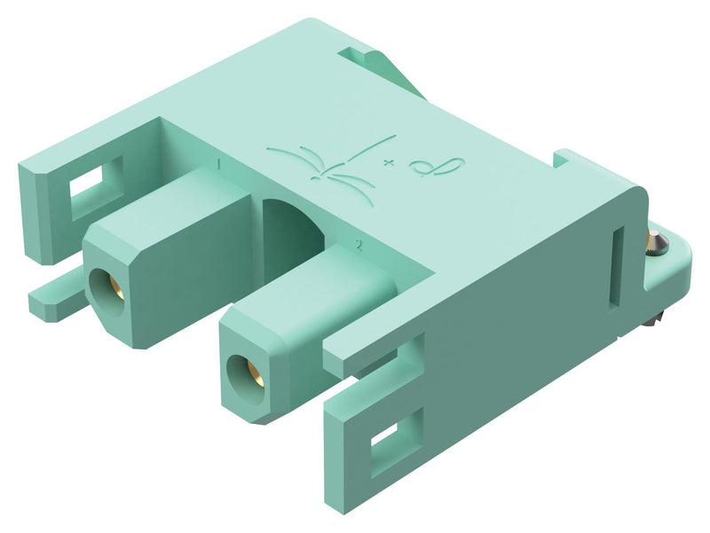 POSITRONIC DFS02F4BN/AA RECT PWR CONN, R/A RCPT, 2POS, PCB