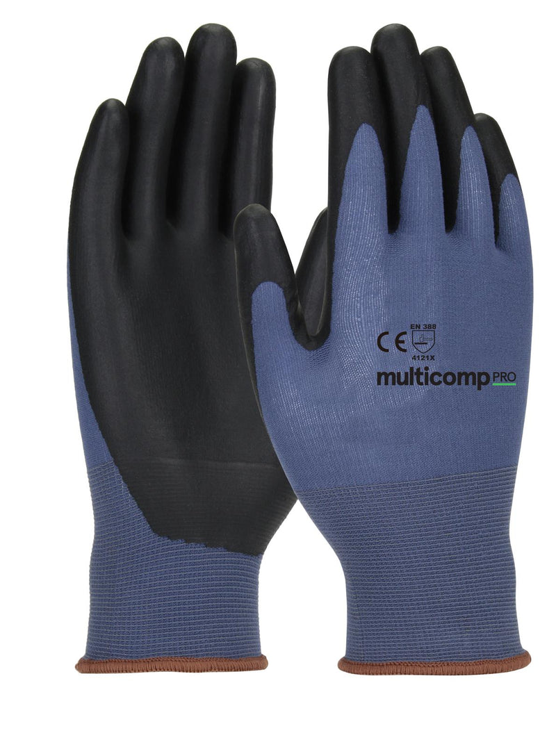 MULTICOMP PRO MP014947 GLOVES, SEAMLESS KNIT, S, BLUE