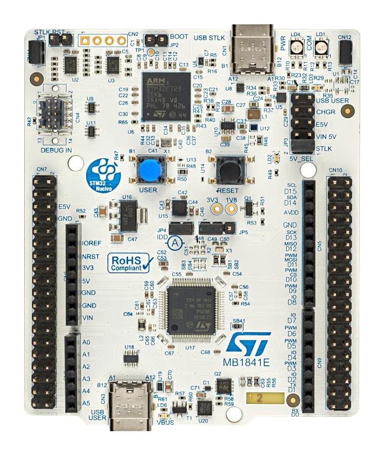 STMICROELECTRONICS NUCLEO-U385RG-Q Development Board, STM32U385RGT6Q, STM32 Family, ARM Cortex-M33, 32bit