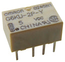 OMRON ELECTRONIC COMPONENTS G6KU-2PY  DC5 Signal Relay, 5 VDC, DPDT, 1 A, G6K, Through Hole, Latching Single Coil