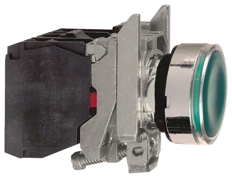 Schneider Electric XB4BW33M5 XB4BW33M5 Industrial Pushbutton Switch Harmony 22.5 mm SPST-NO SPST-NC Momentary Flush Green