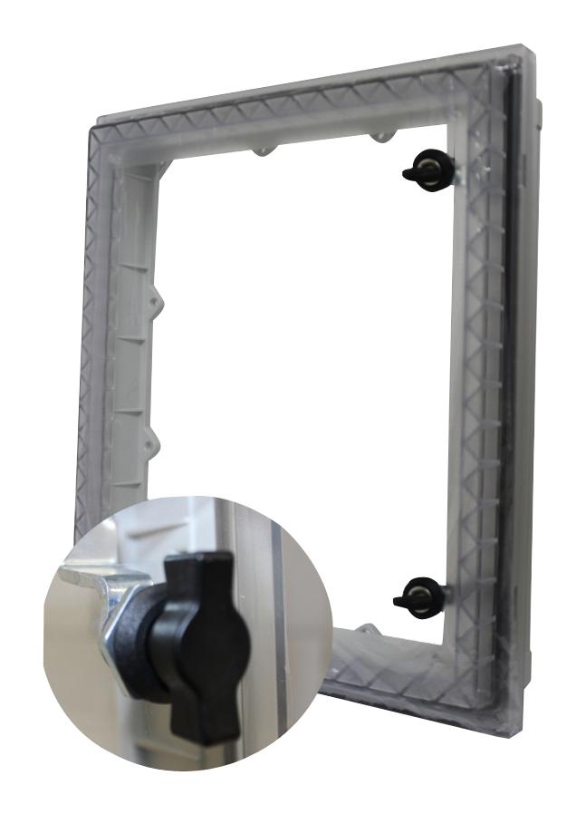 FIBOX AR IPW 1210 W INSPECTION WINDOW, 3.45X11.62IN, PC