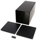 HAMMOND 1455NS2202BK Metal Enclosure, w/Plastic End Panel, Small, Aluminium, 103 mm, 103 mm, 220 mm