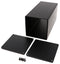HAMMOND 1455NS2202BK Metal Enclosure, w/Plastic End Panel, Small, Aluminium, 103 mm, 103 mm, 220 mm