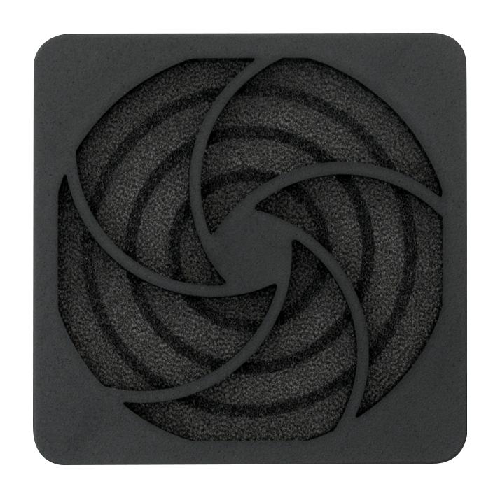 HIGHLAND HIG-PF80 Fan Filter Assembly, 60 mm, 60mm Axial Fans, 50 mm, PU (Polyurethane) Foam, Plastic